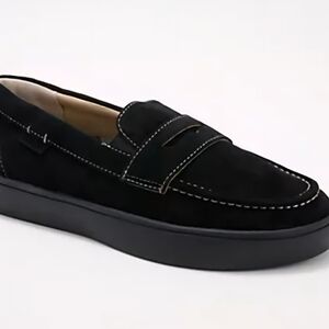 New Women's Waco Shoe Company Black Malibu‎ Penny Loafers, Size 10 D